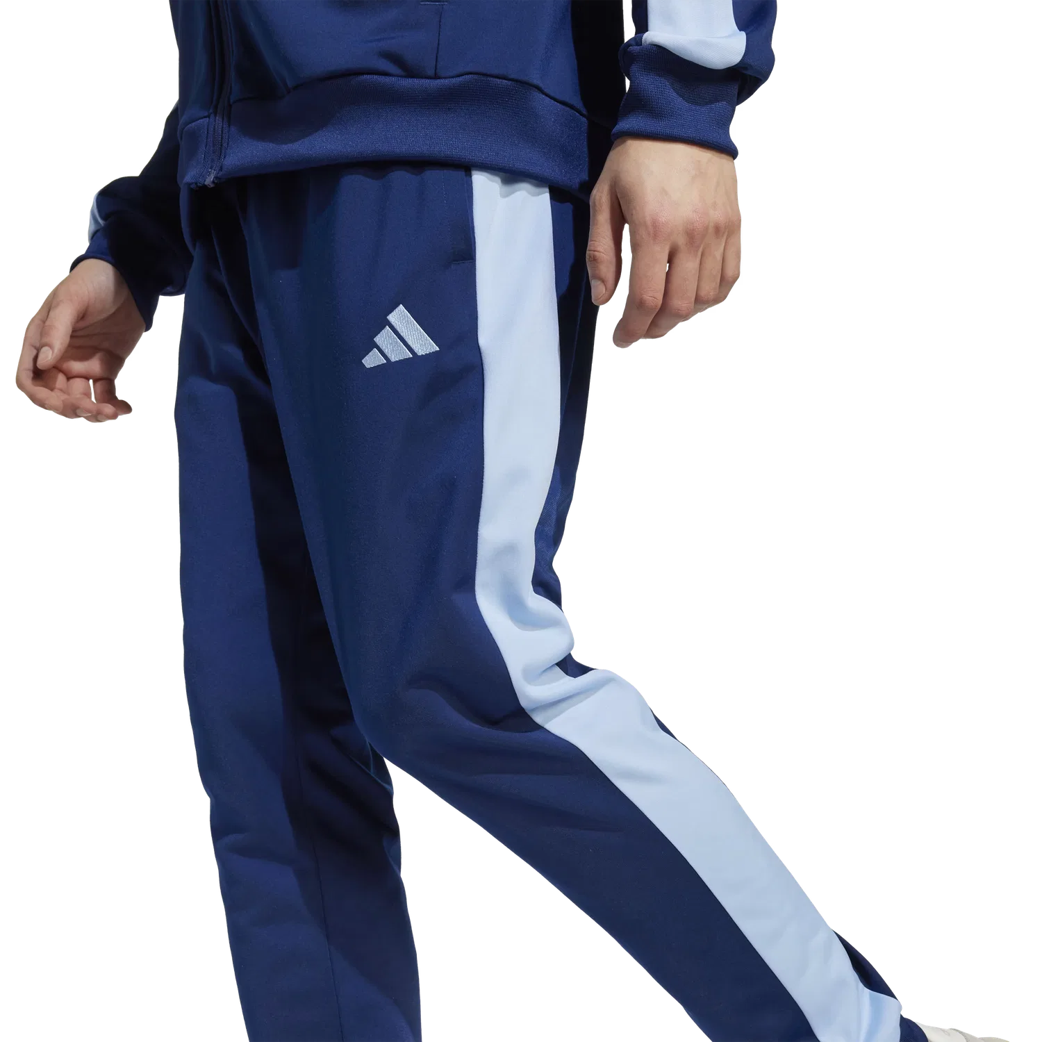 Мужской спортивный костюм с застежкой-молнией Adidas Regular Fit, синий — фото 4