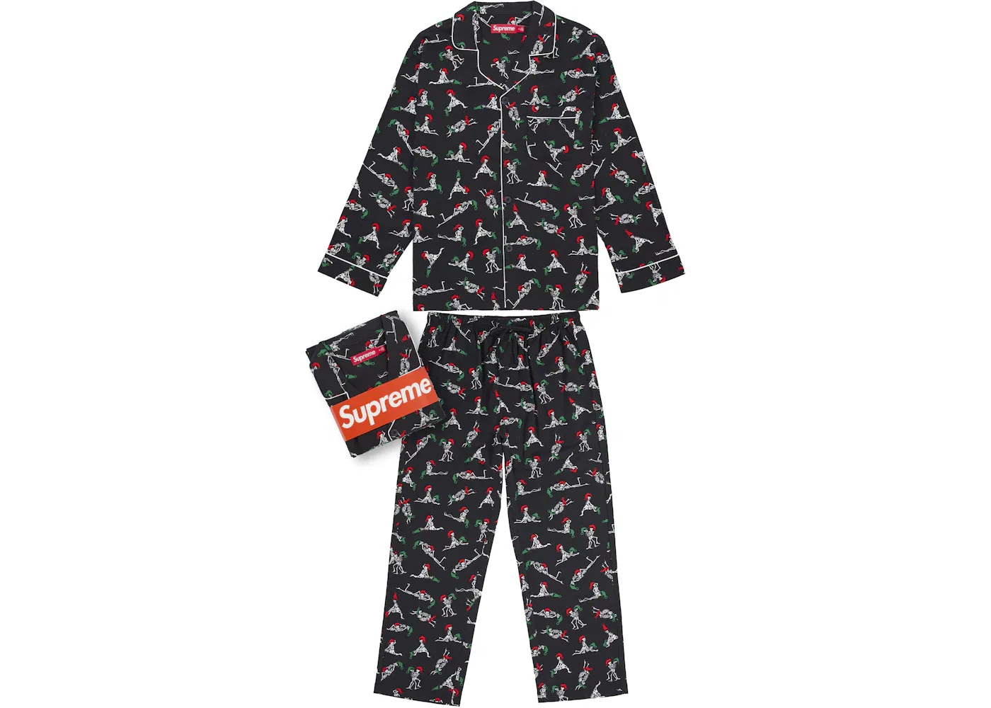 Мужской комплект пижам Holiday Pajama Set Supreme, Black