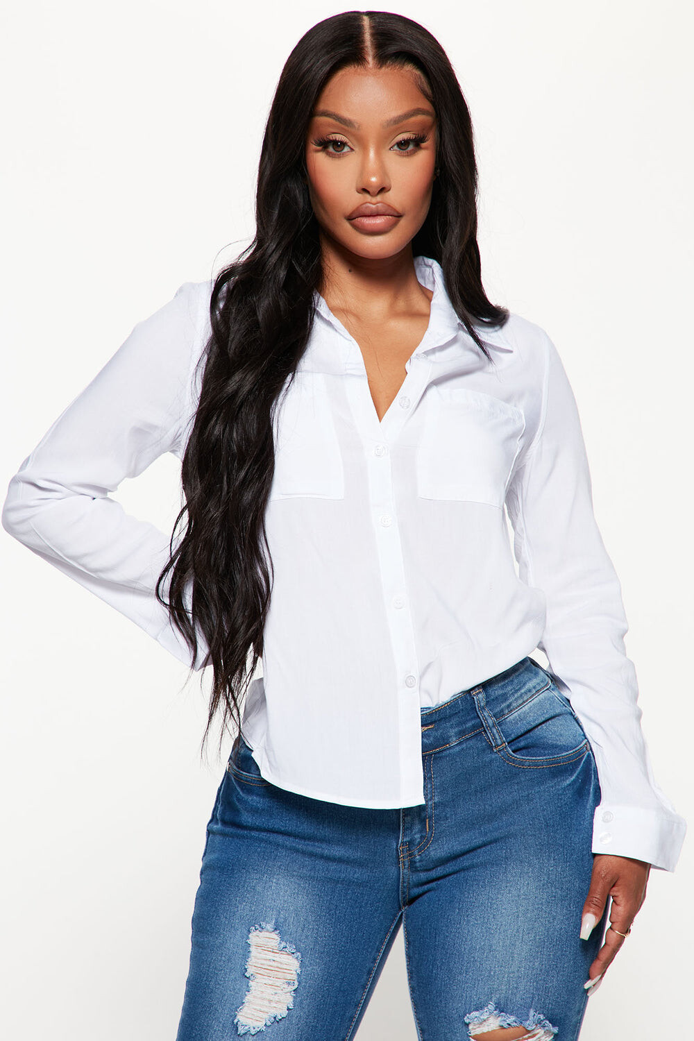 

Рубашка Fashion Nova TGI1195, белый
