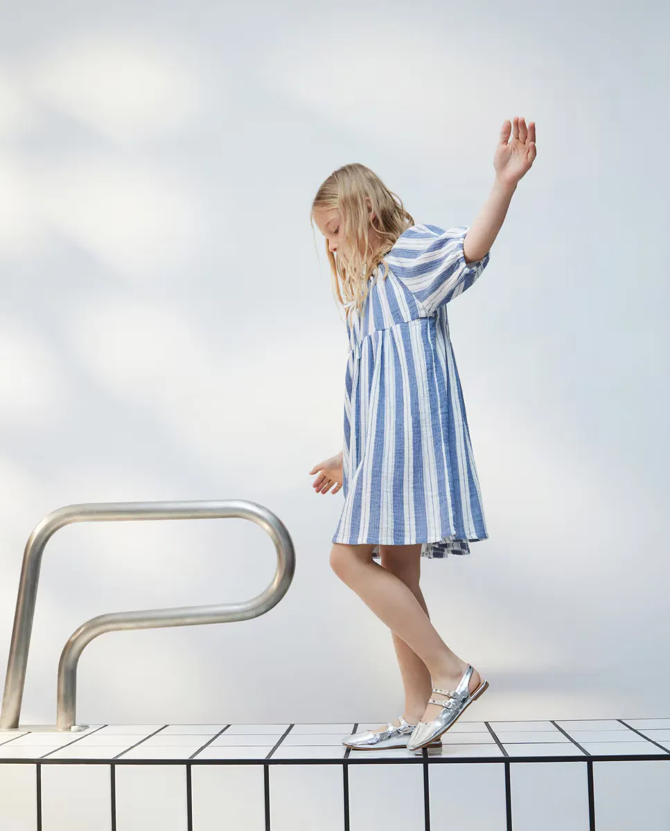 

Детское платье с коротким рукавом Kids El Corte Inglés, синий