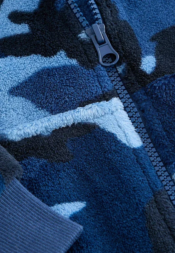 Пижама флисовая All in one-regular fit Next Navy Blue Camouflage, темно-синий — фото 4