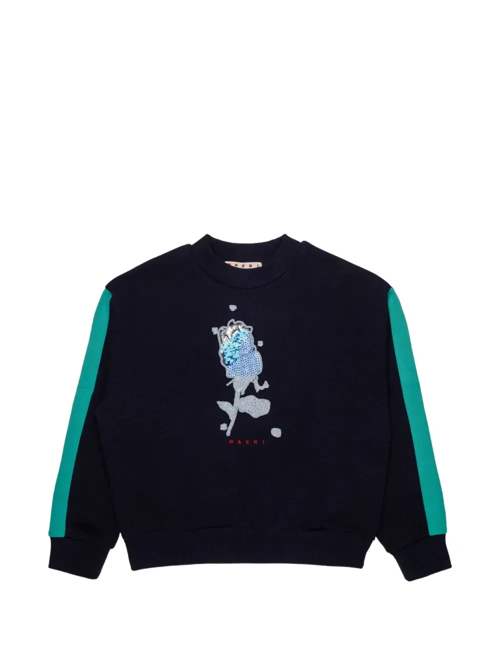 Толстовка с пайетками Marni Kids, синий