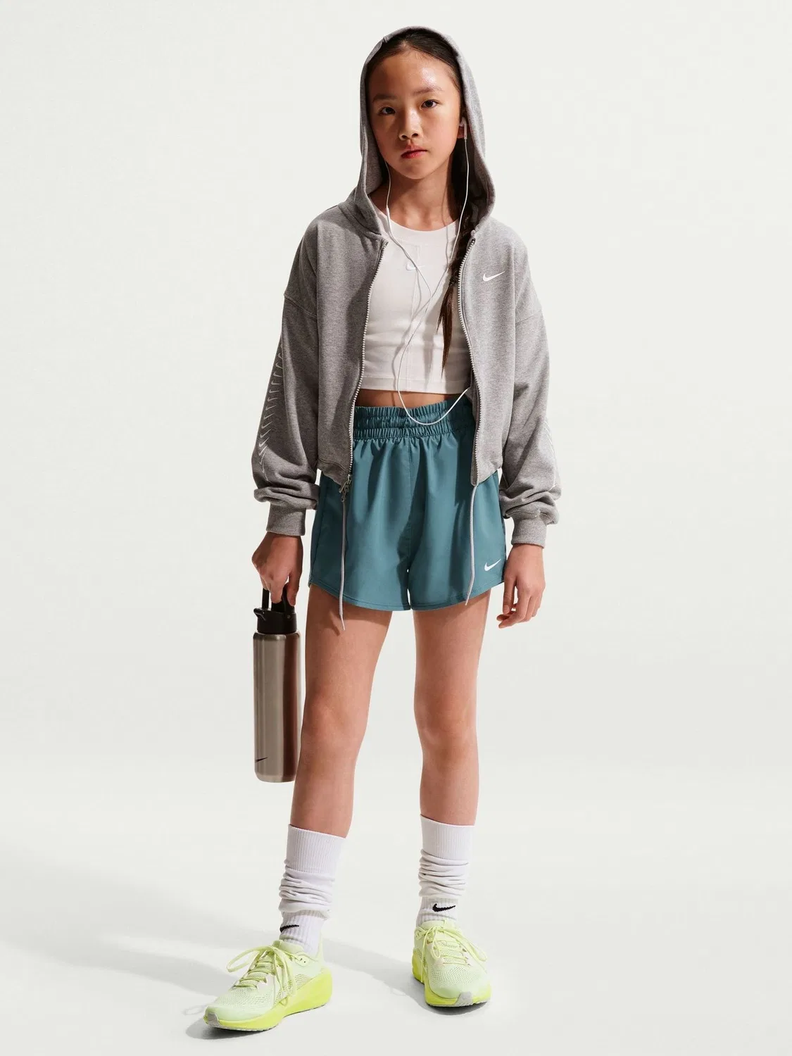 Шорты тренировочные Dri-FIT One Nike, цвет Mineral Slate