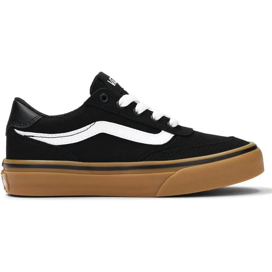 Детские кроссовки на липучке Brooklyn LS Vans, Черный