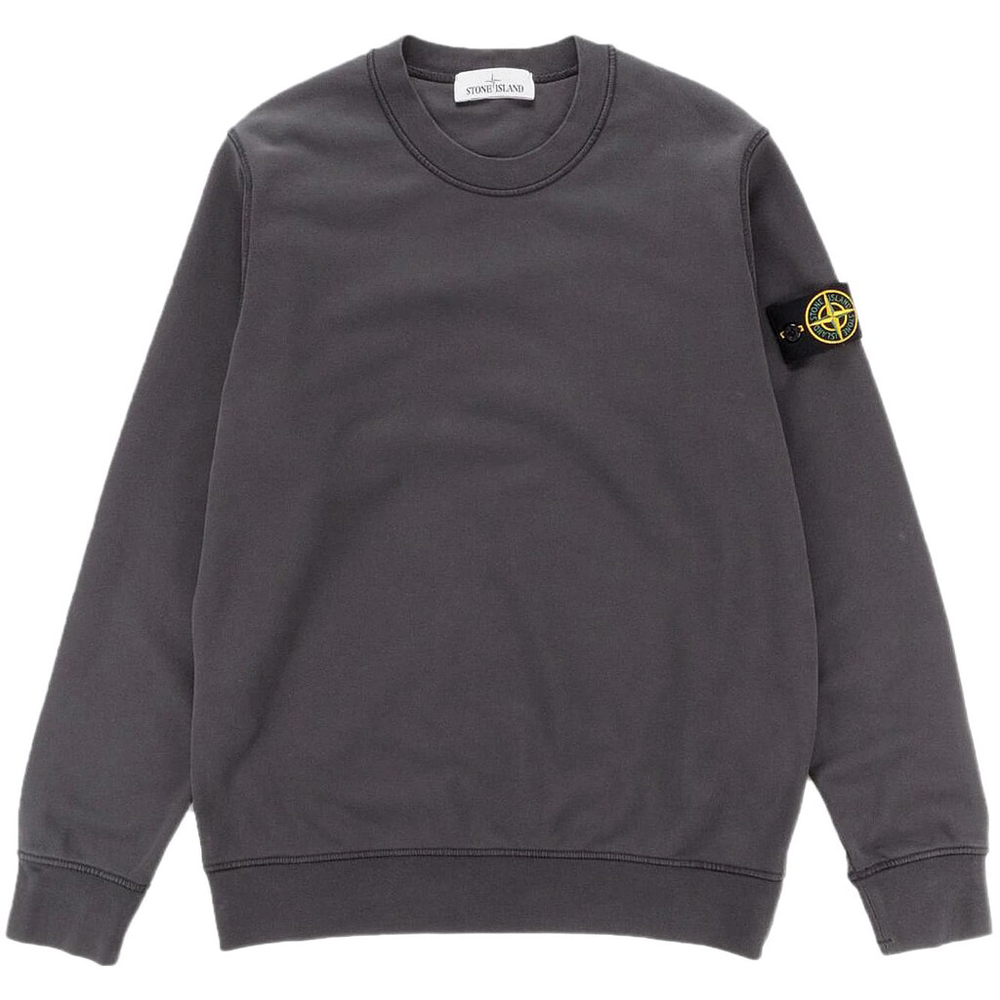 Свитшот Stone Island Garment Dyed Crew, темно-серый