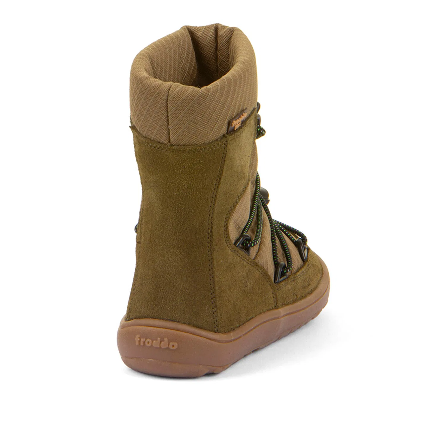 Детские зимние ботинки для ходьбы босиком froddo BAREFOOT TEX TRACK, Khaki — фото 2