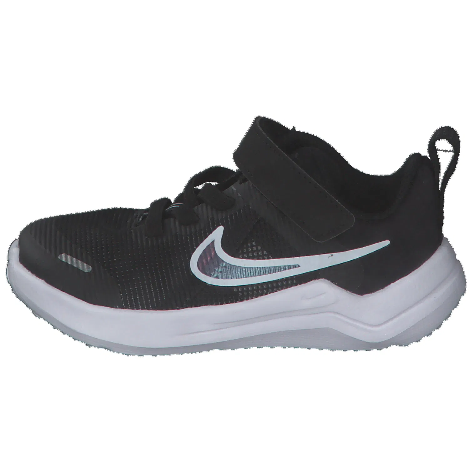 Детские кроссовки с защитой Nike Downshifter 12 Next Nature, Schwarz Weiss — фото 2