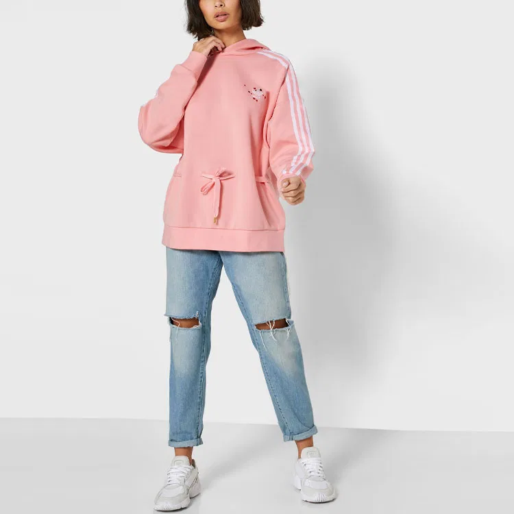 Женская толстовка с принтом Adidas Originals, Pink — фото 4