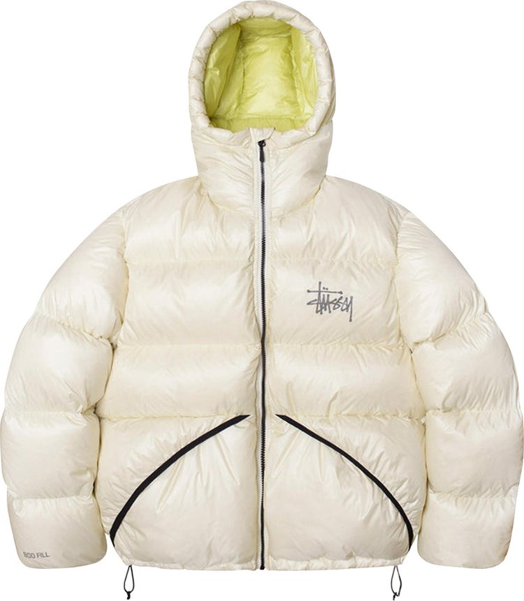 Парка Stussy Micro Ripstop Down Parka 'Bone', кремовый - фото