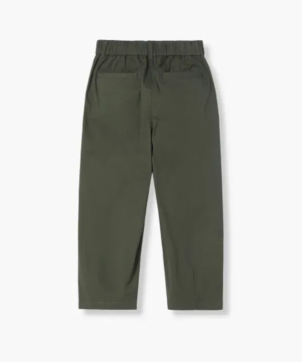 Широкие брюки balloon fit на резинке, хлопок, Musinsa Standard Kids, хаки — фото 3
