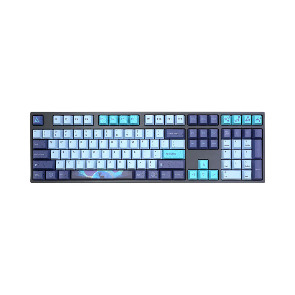 

Механическая игровая проводная клавиатура Varmilo Aurora 108, EC V2 Daisy, черный/синий, английская раскладка