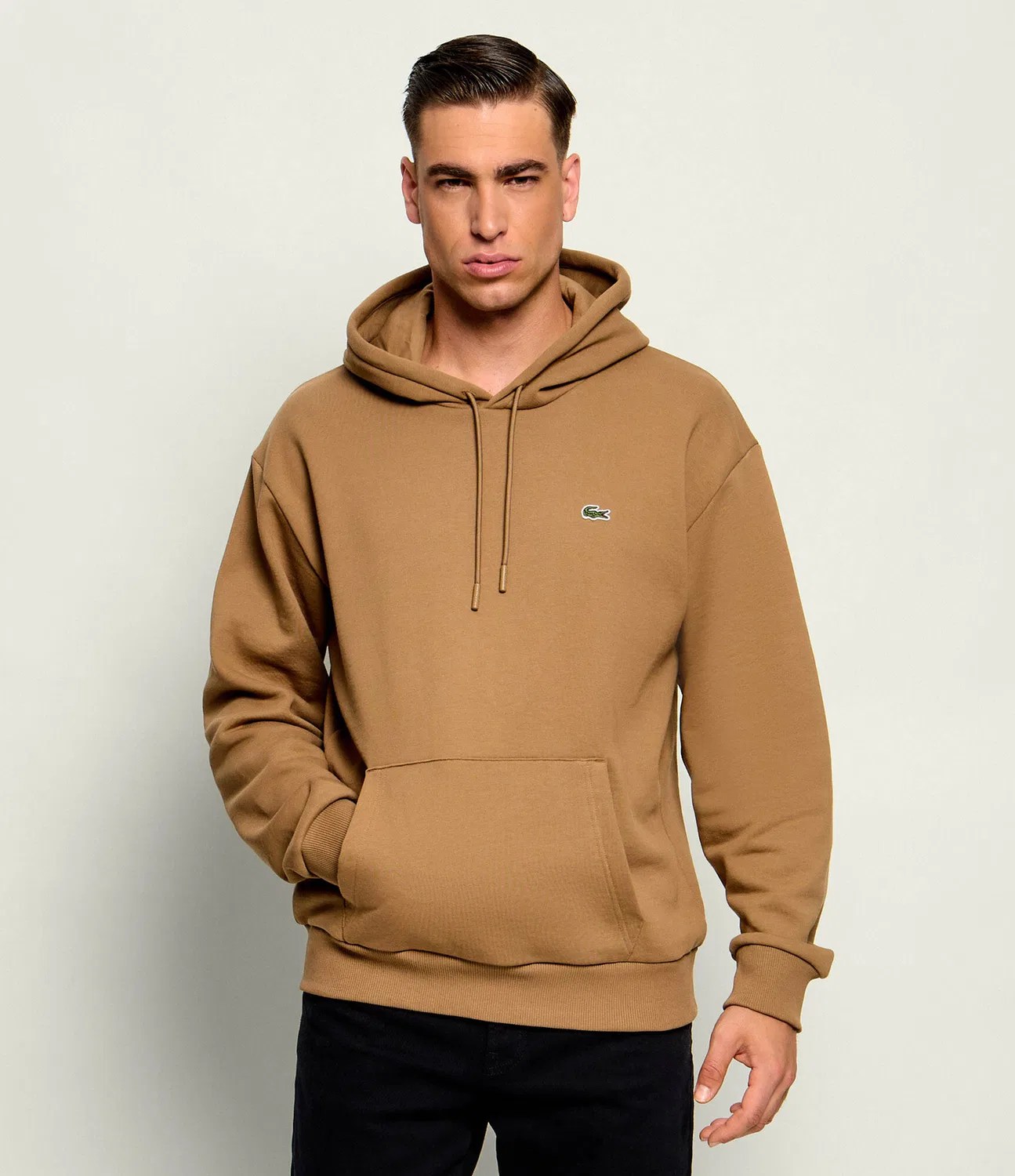 Худи свободного кроя Lacoste, Marrone
