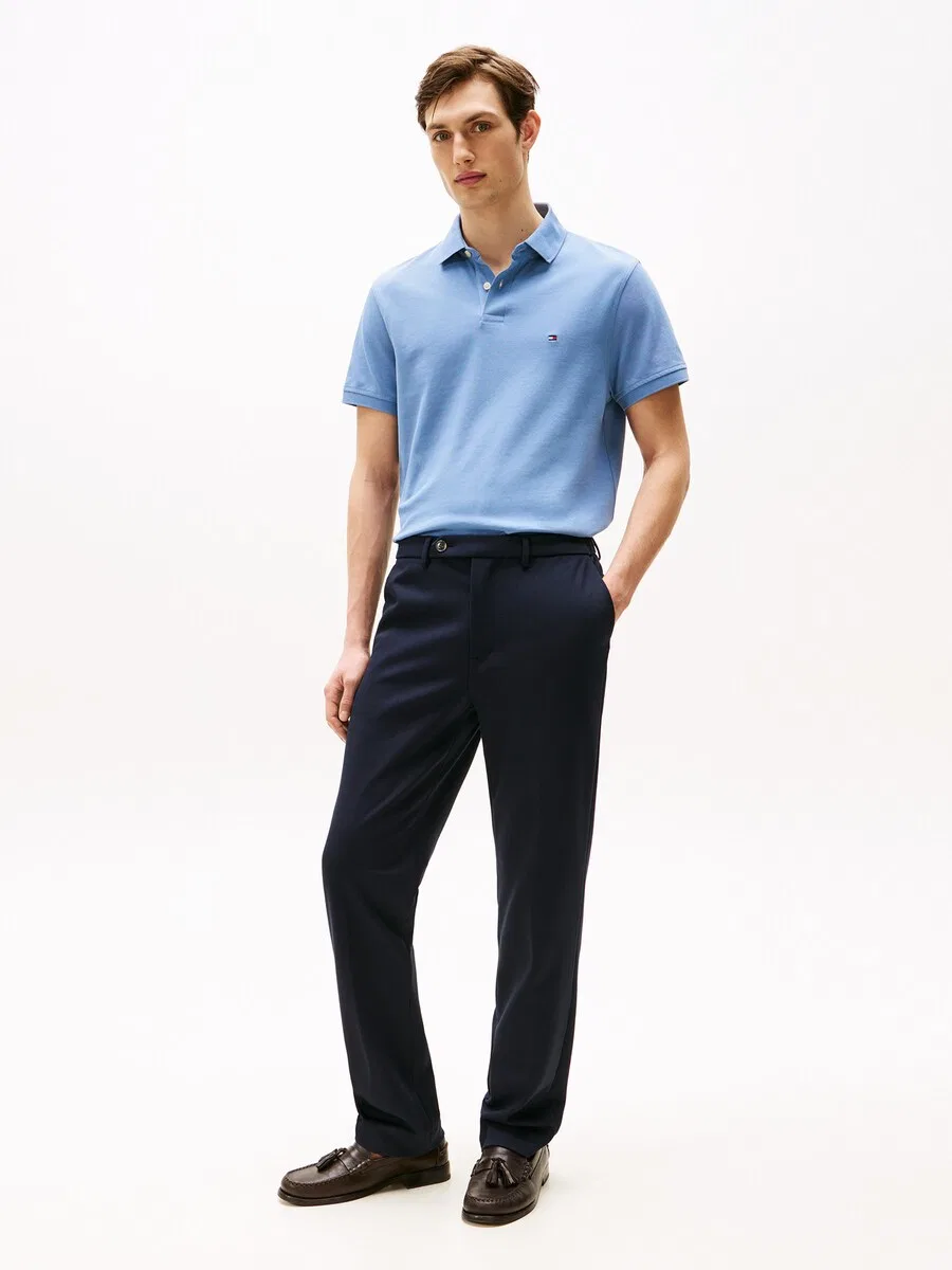 Рубашка TOMMY HILFIGER '1985 Regular Fit' светло-голубого цвета — фото 4