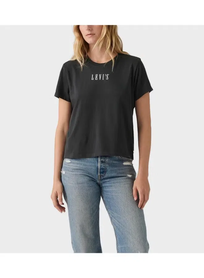 Футболка с вышитым логотипом Gr favorite tee Levi'S, черный — фото 3