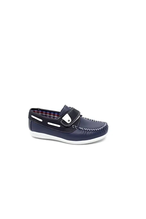 Мальчиковые туфли с коротким каблуком Zerhan, Navy Blue