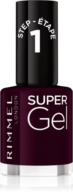 

Покрытие ногтей гель-лаком без использования УФ/LED лампы Rimmel Super Gel, оттенок 064 Plum Pudding 12 мл