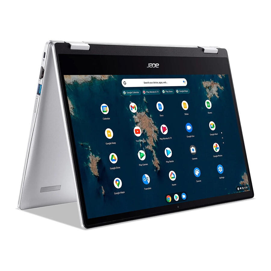 

Ноутбук Acer Chromebook Spin 314, 14" ‎HD Touchscreen 4ГБ/128ГБ, серебряный, английская клавиатура