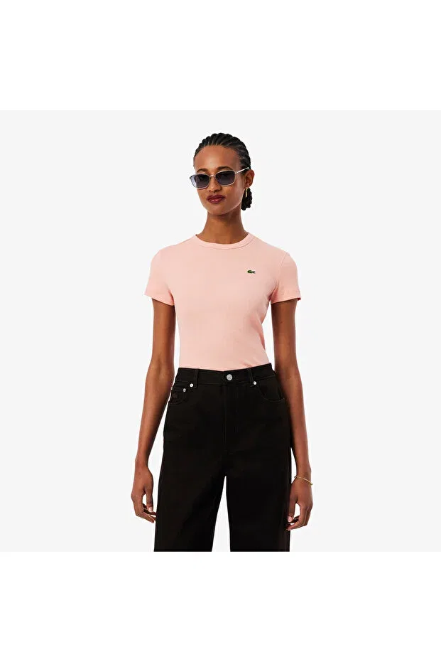 Футболка Lacoste Ui2-Pink, розовая хлопковая с коротким рукавом