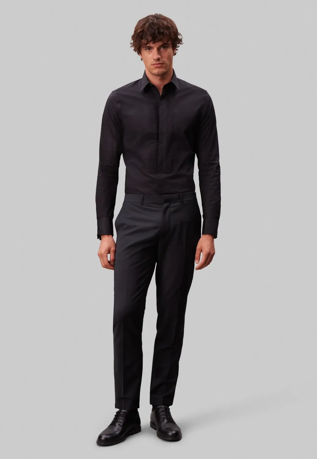 Узкая рубашка Calvin Klein, Black — фото 2