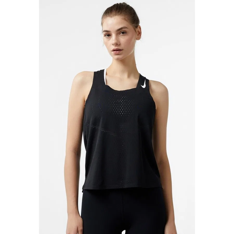 Женский топ-майка Dri Fit Adv Aeroswift Singlet Nike, Черный