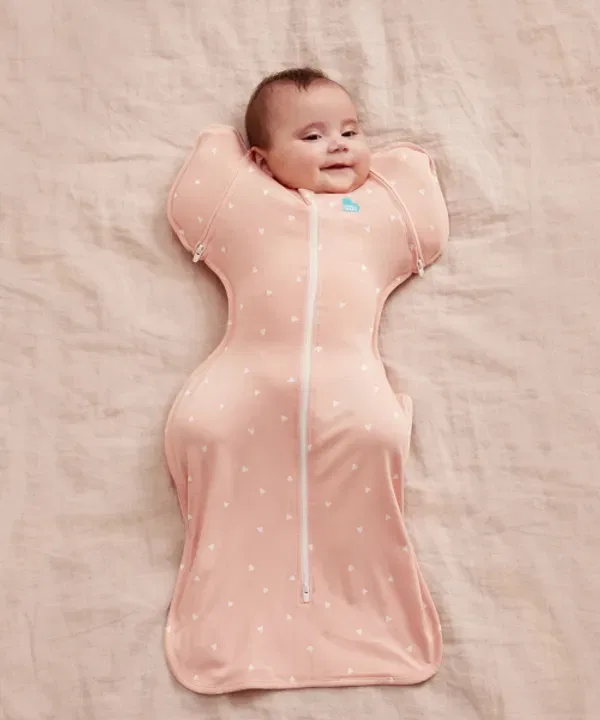 Комбинезон-кокон 50/50 Bamboo Light Heart Blush, Swaddle Up, розовый