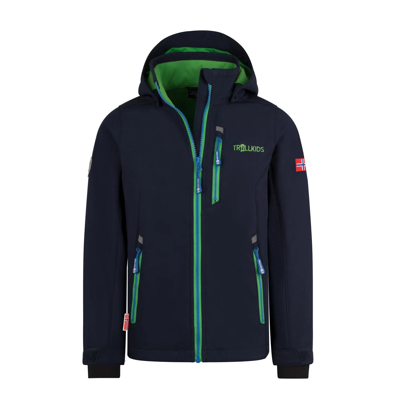 Детская ветрозащитная куртка Balestrand Trollkids, Navyblau Grun Kobaltblau
