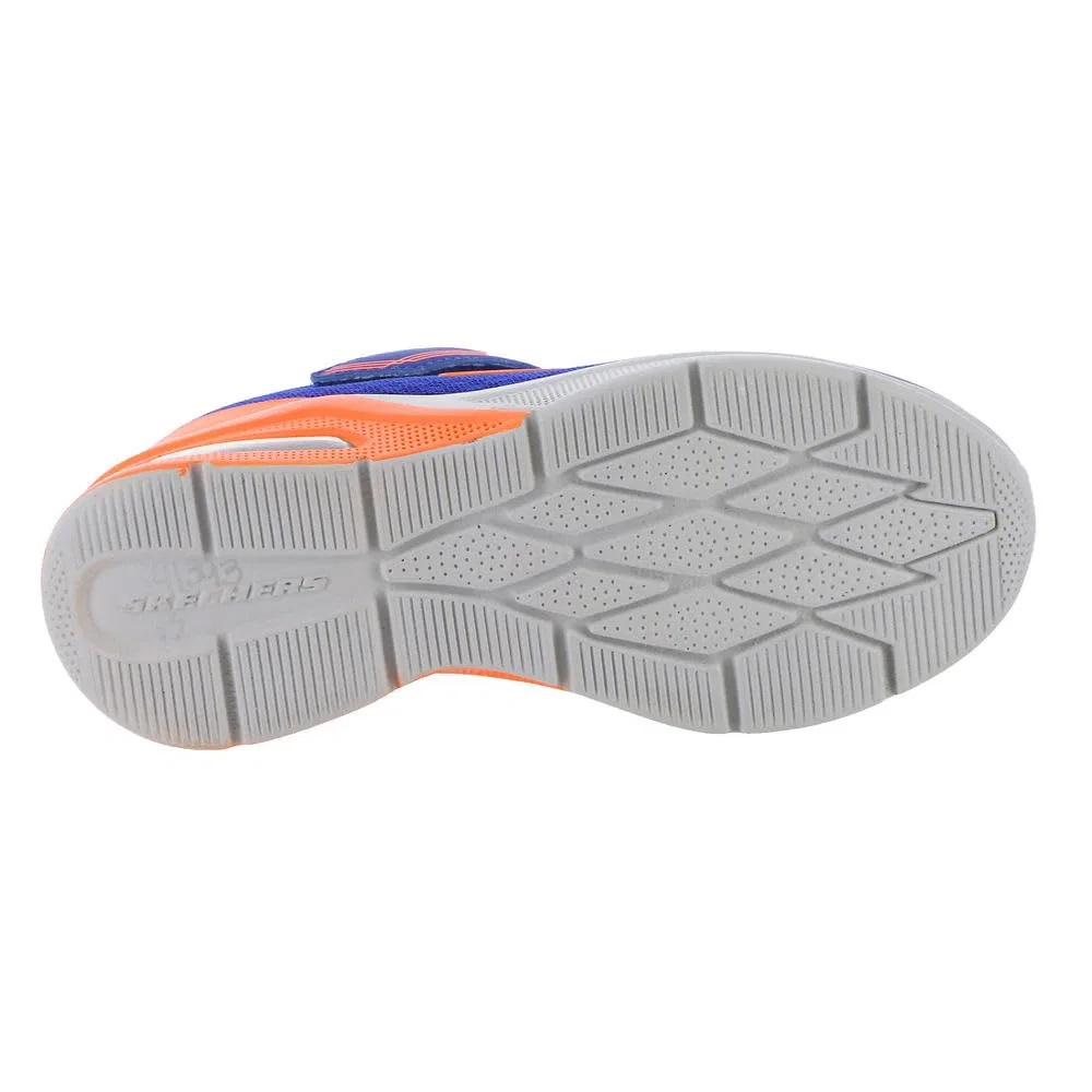 Детские кроссовки для мальчиков с принтом Microspec Max Gorvix Skechers, Royal Textile Orange Trim — фото 4