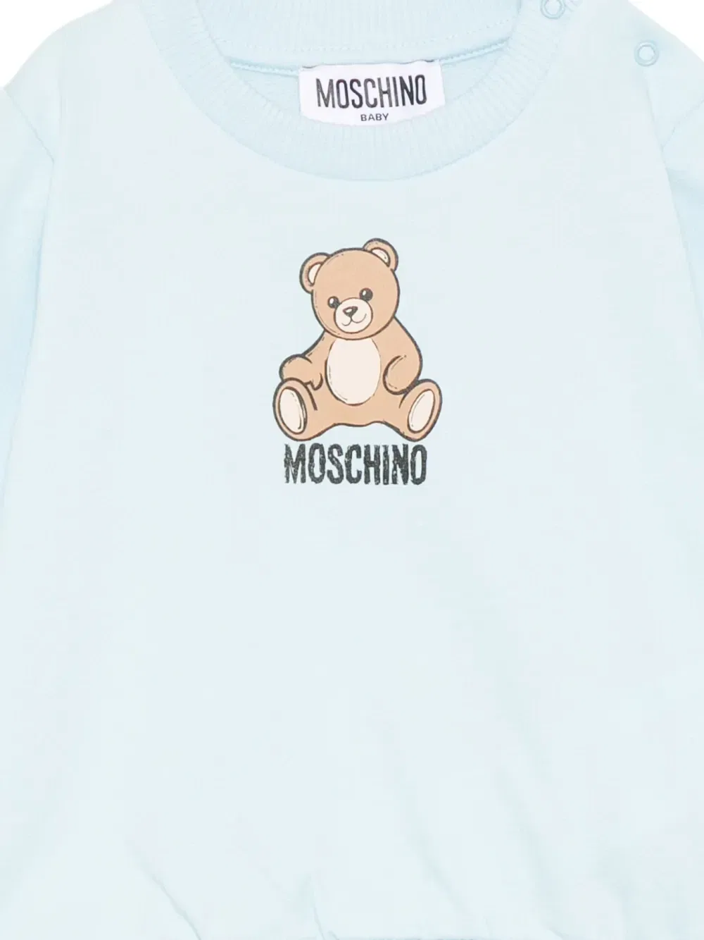 Толстовка с графическим принтом Moschino Kids, синий — фото 3