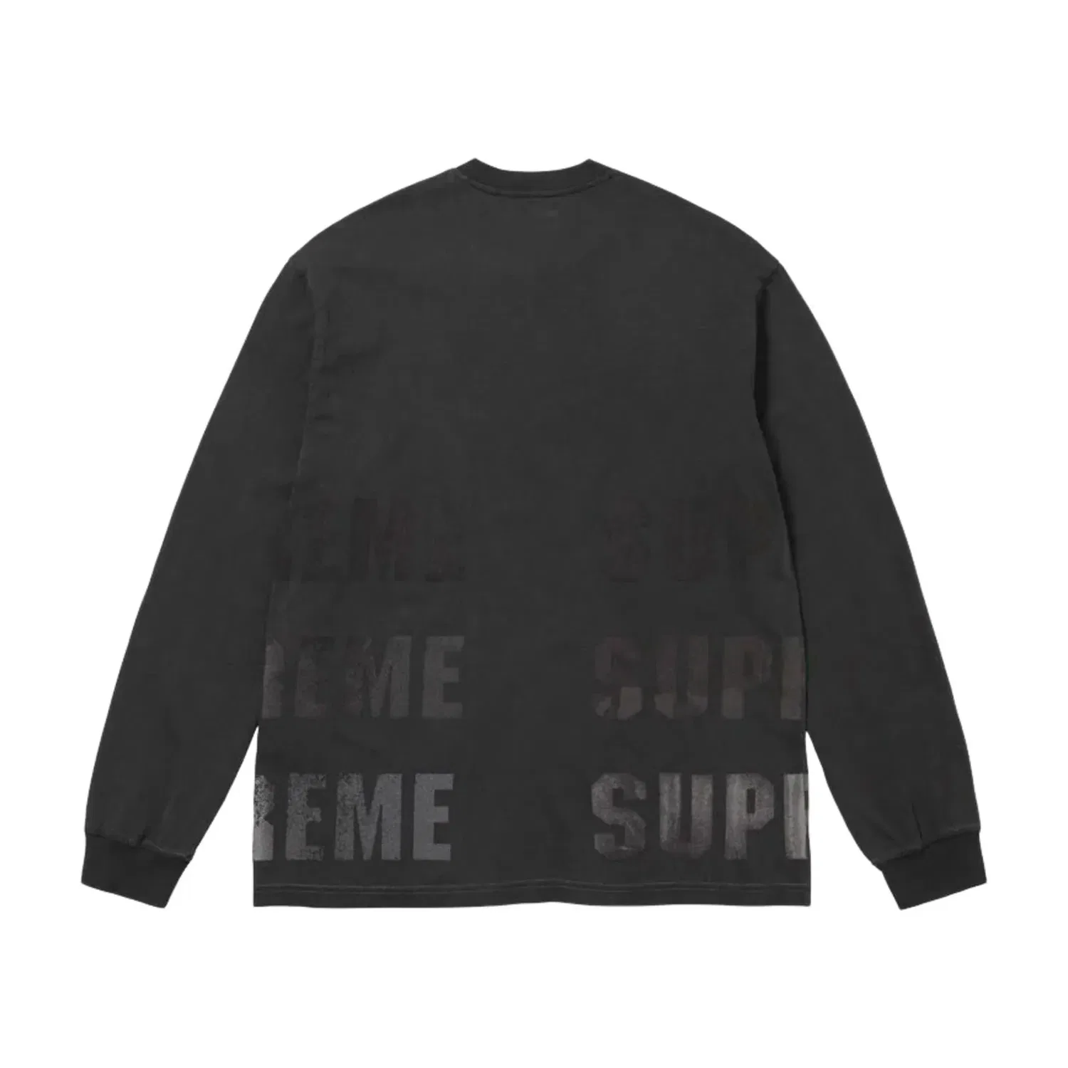 Мужская футболка FW26 Reflective L/S T-Shirt 'Black' Supreme, черный — фото 2