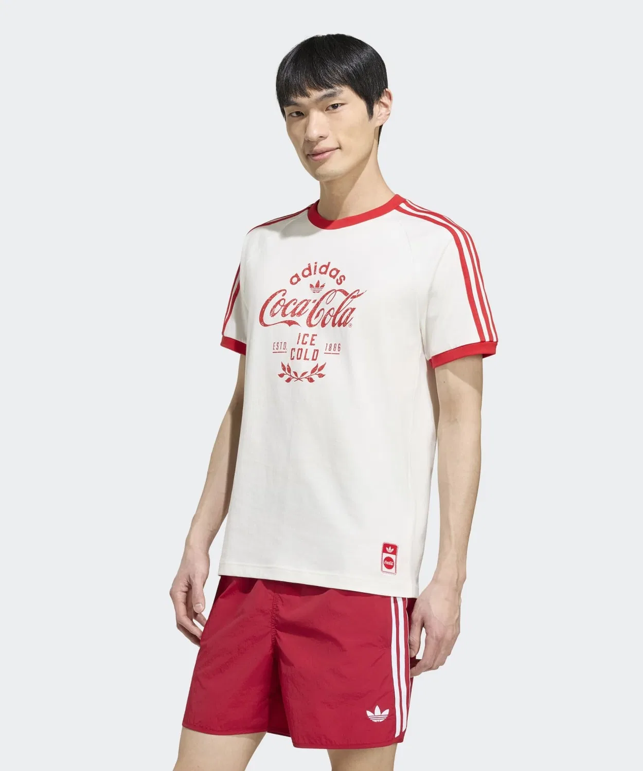 Футболка с принтом Coca-Cola Classic Sports Car tee Adidas, Белый