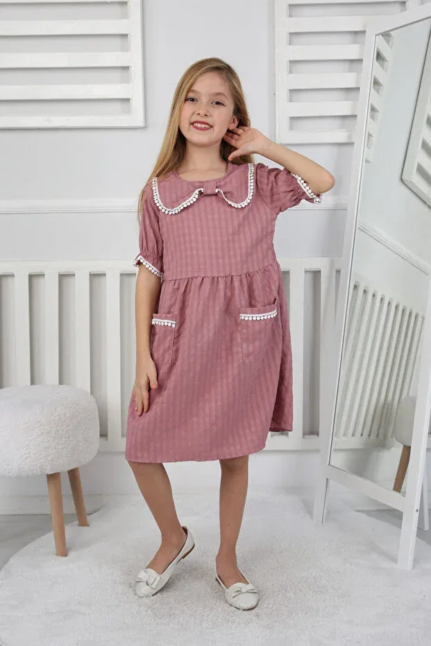 Детское платье для девочек с коротким рукавом Öykü Kids, Colorful1