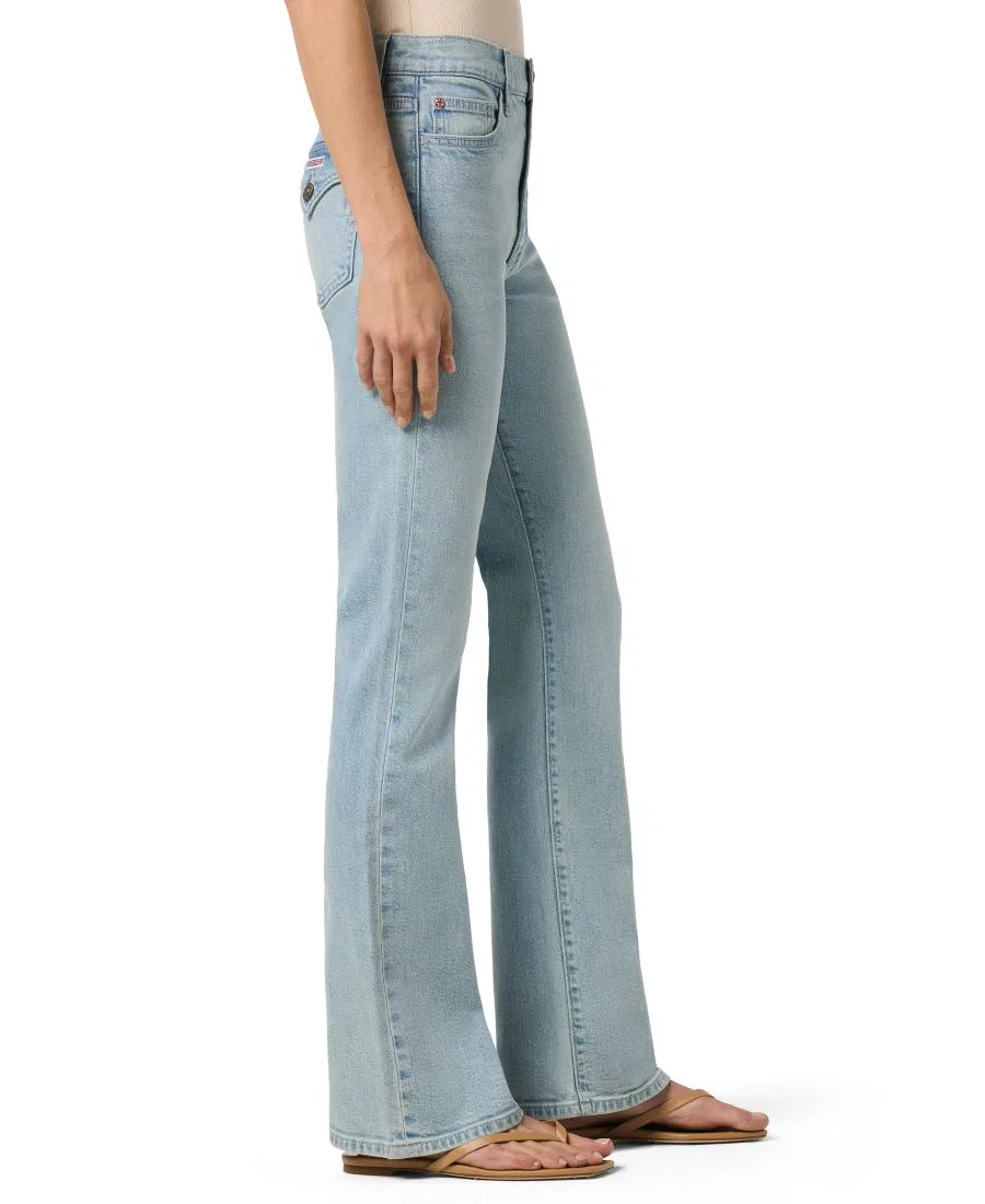 Джинсы женские с высокой посадкой и клешем, модель Blair High-Rise Bootcut Hudson Jeans, Sonoma — фото 2