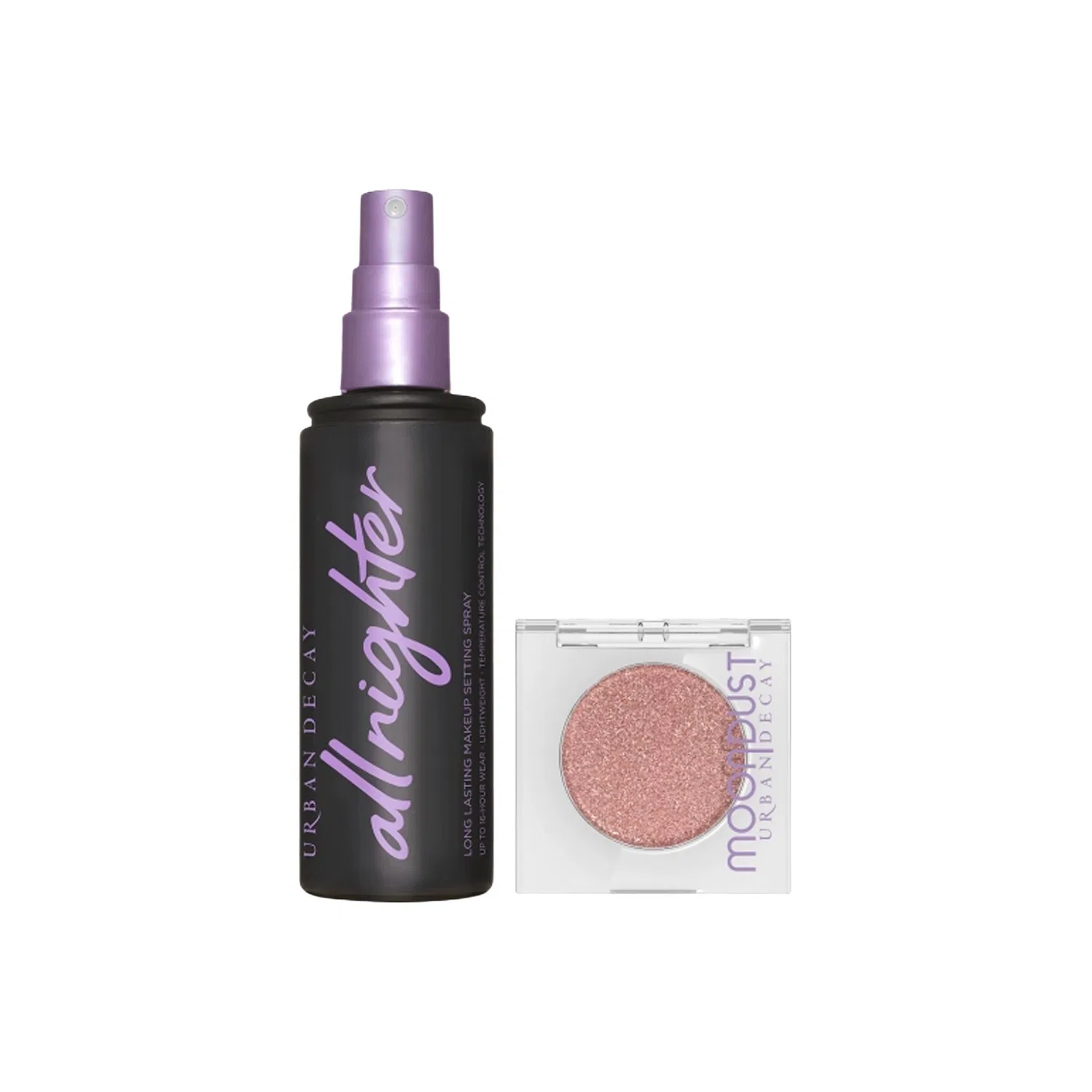 Набор косметики: тени для век Moon Glow Starry Eyes и фиксирующий спрей, URBAN DECAY