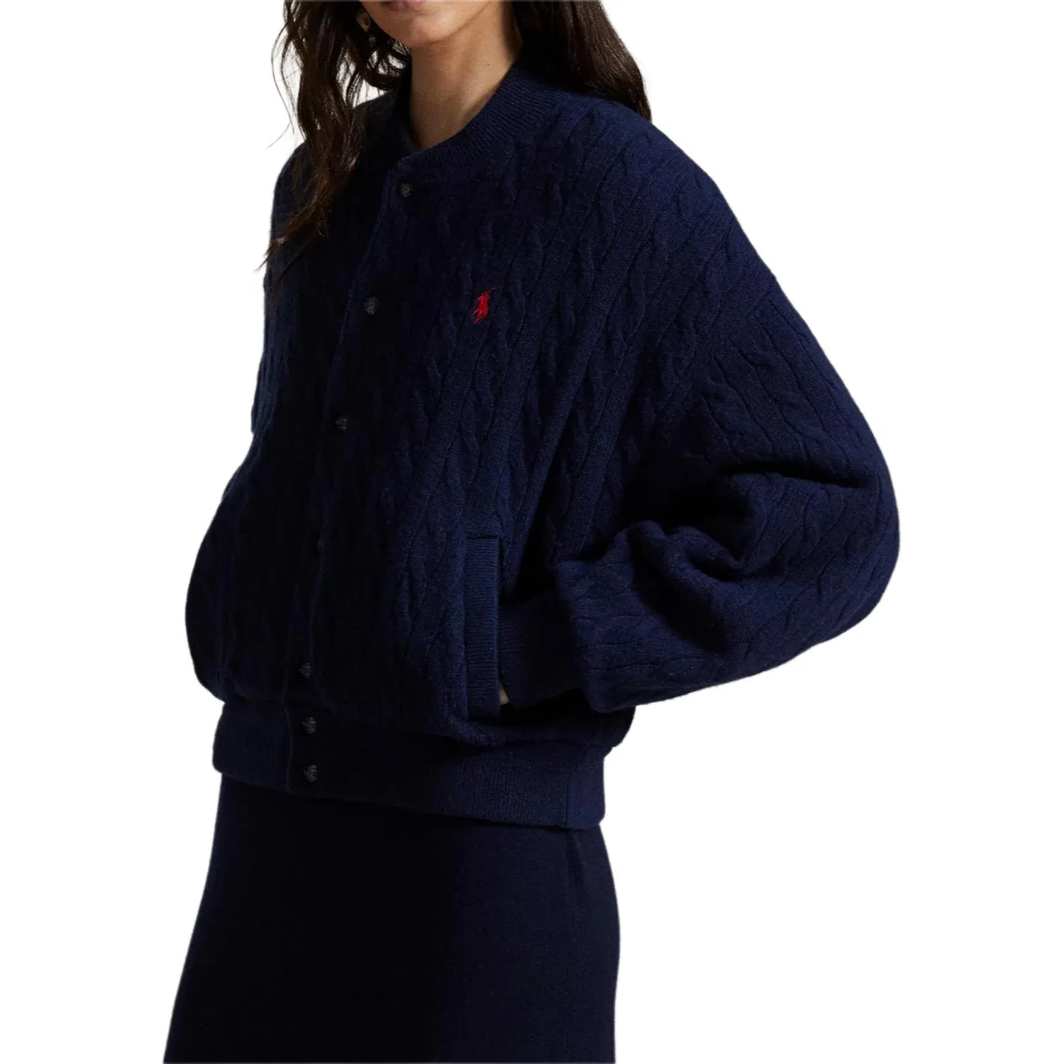 Женский пуховик свободного кроя Spring Marine Heather Polo Ralph Lauren, Spring Marine Heather — фото 3