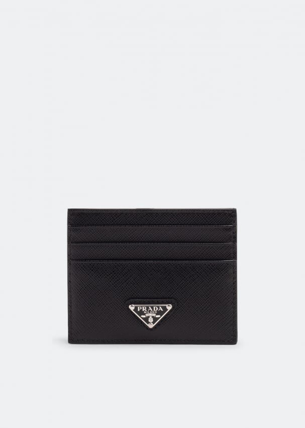 

Картхолдер PRADA Saffiano leather cardholder, черный