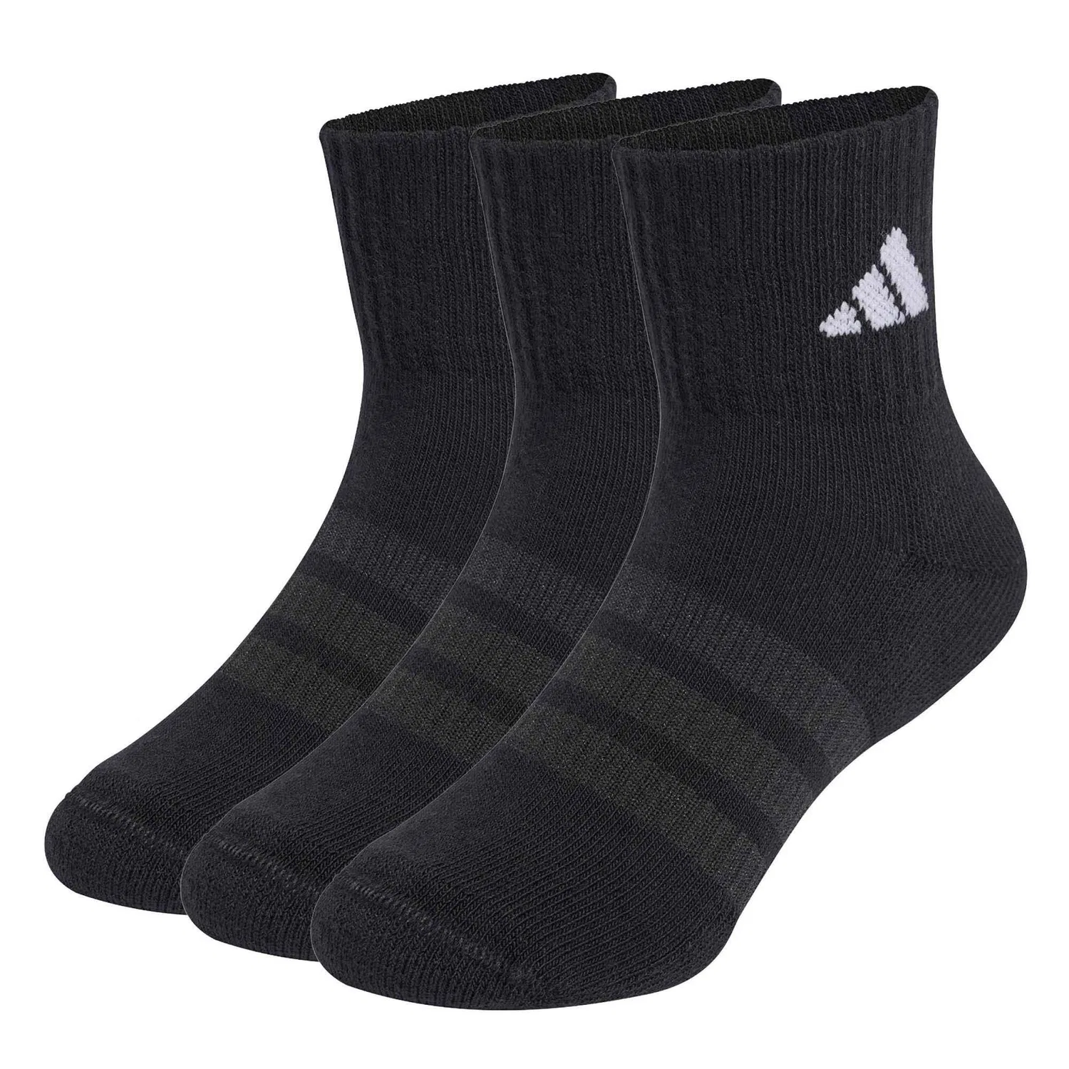Детские носки с принтом Adidas Sport C Kd Ank 3P, Adidas, Черный