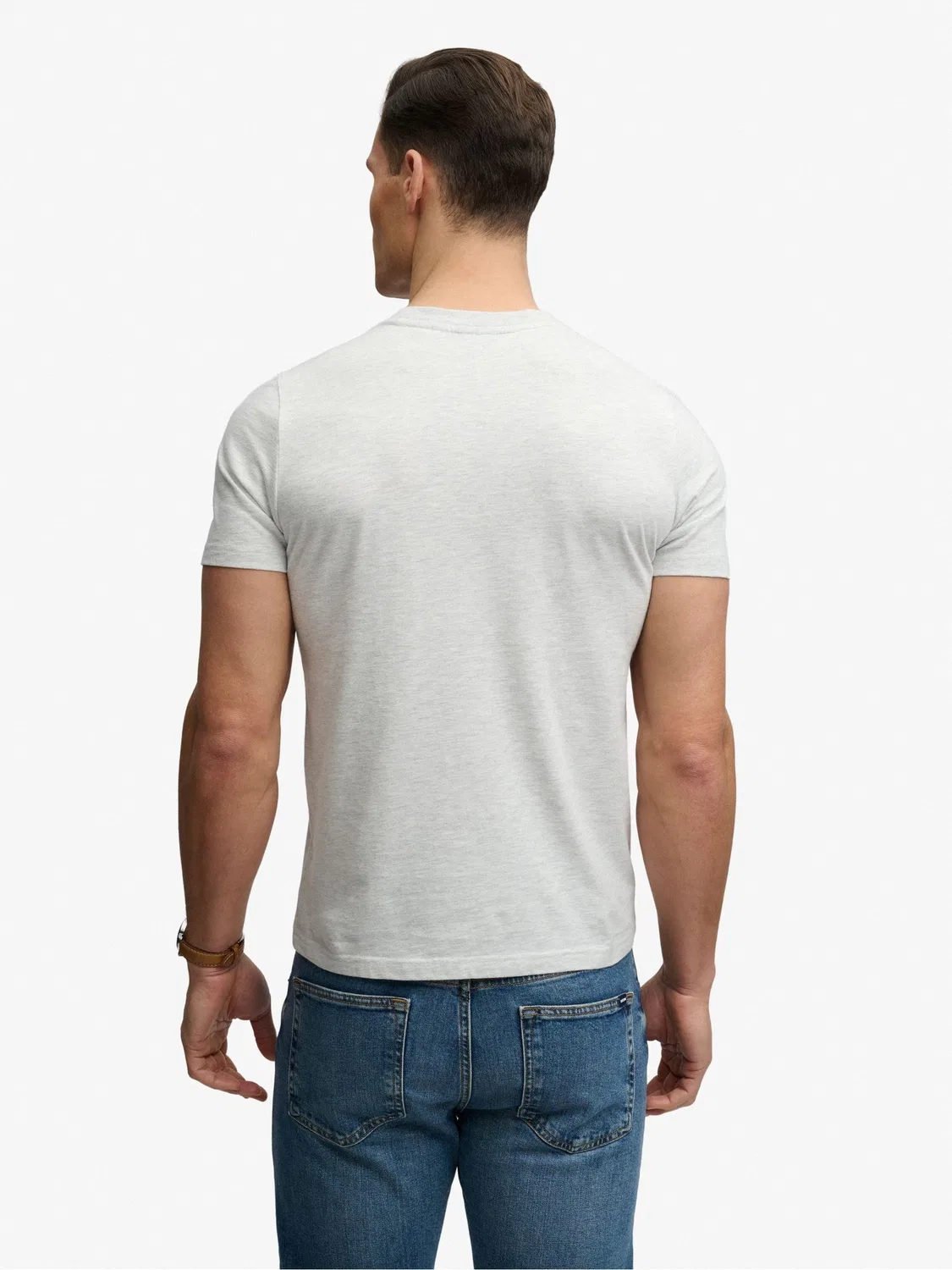 Футболка с вышивкой Outdoor Stripe Logo Superdry, серый — фото 2