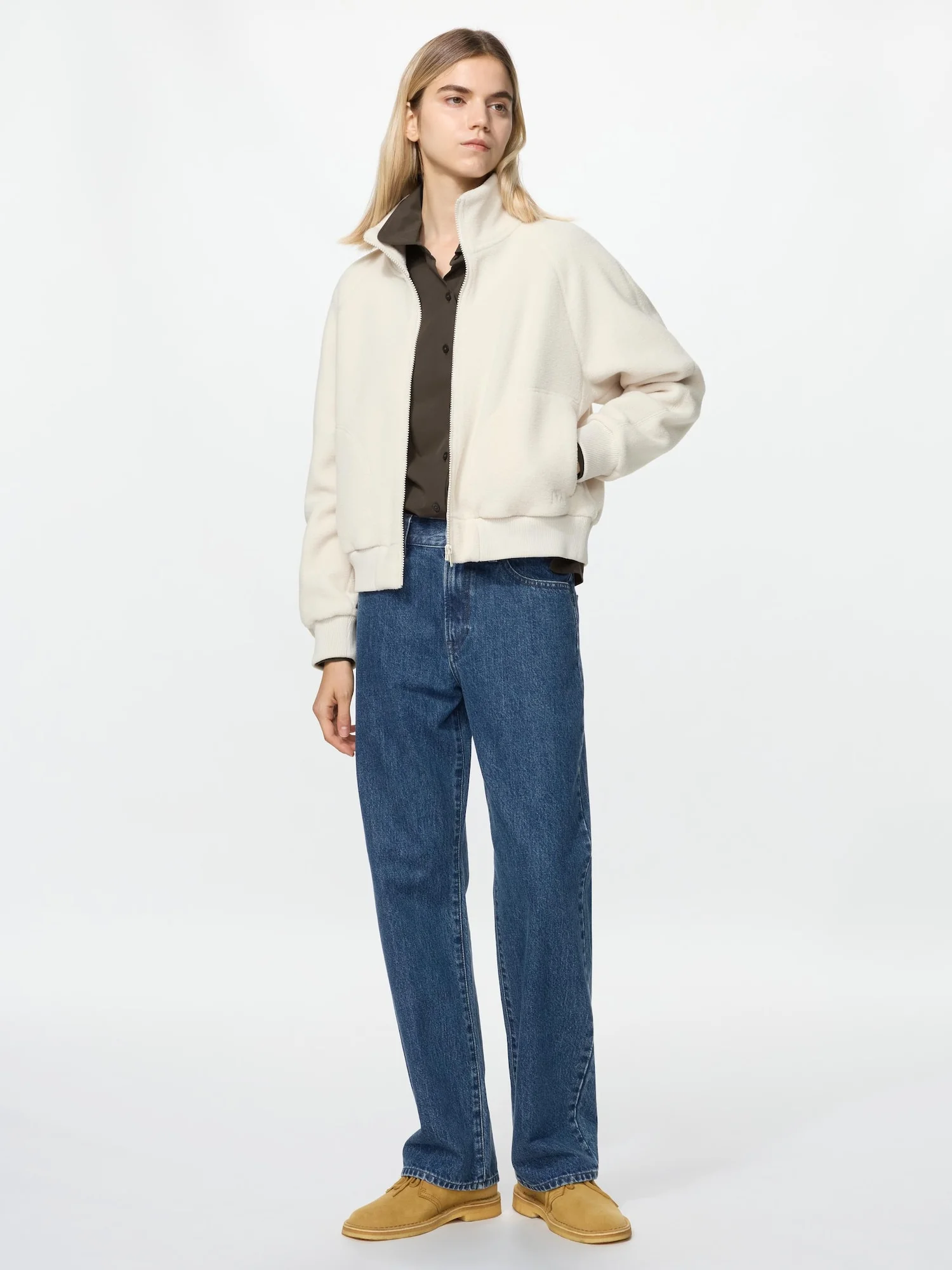 Куртка Uniqlo and JW Anderson Short из флисовой ткани, 30 натуральный — фото 2