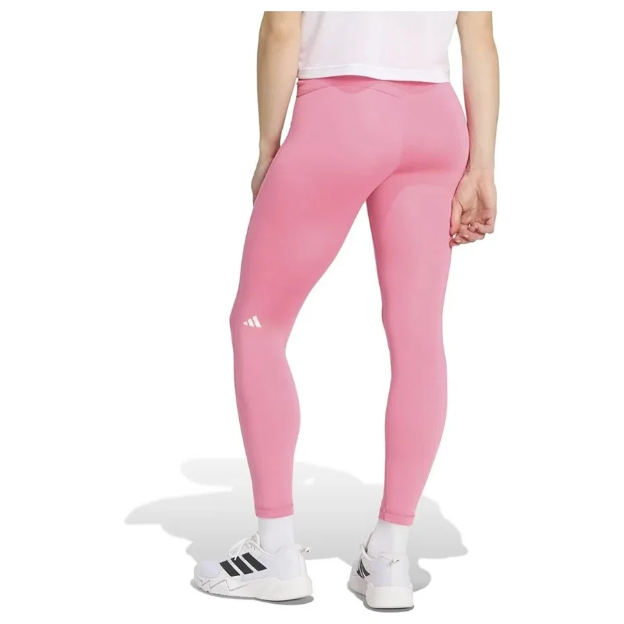 Женские леггинсы с принтом 3 Stripes Studio All Me 7/8 X-Over, adidas, Розовый — фото 3