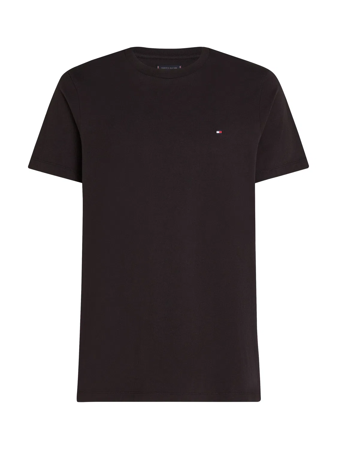 Футболка хлопковая Regular Fit Essential Tommy Hilfiger, черный — фото 4