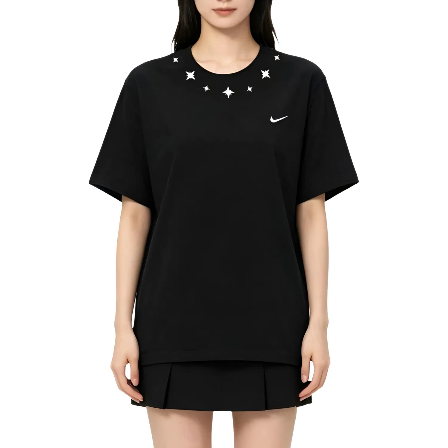 Футболка хлопковая Nike Sportswear, Black — фото 4