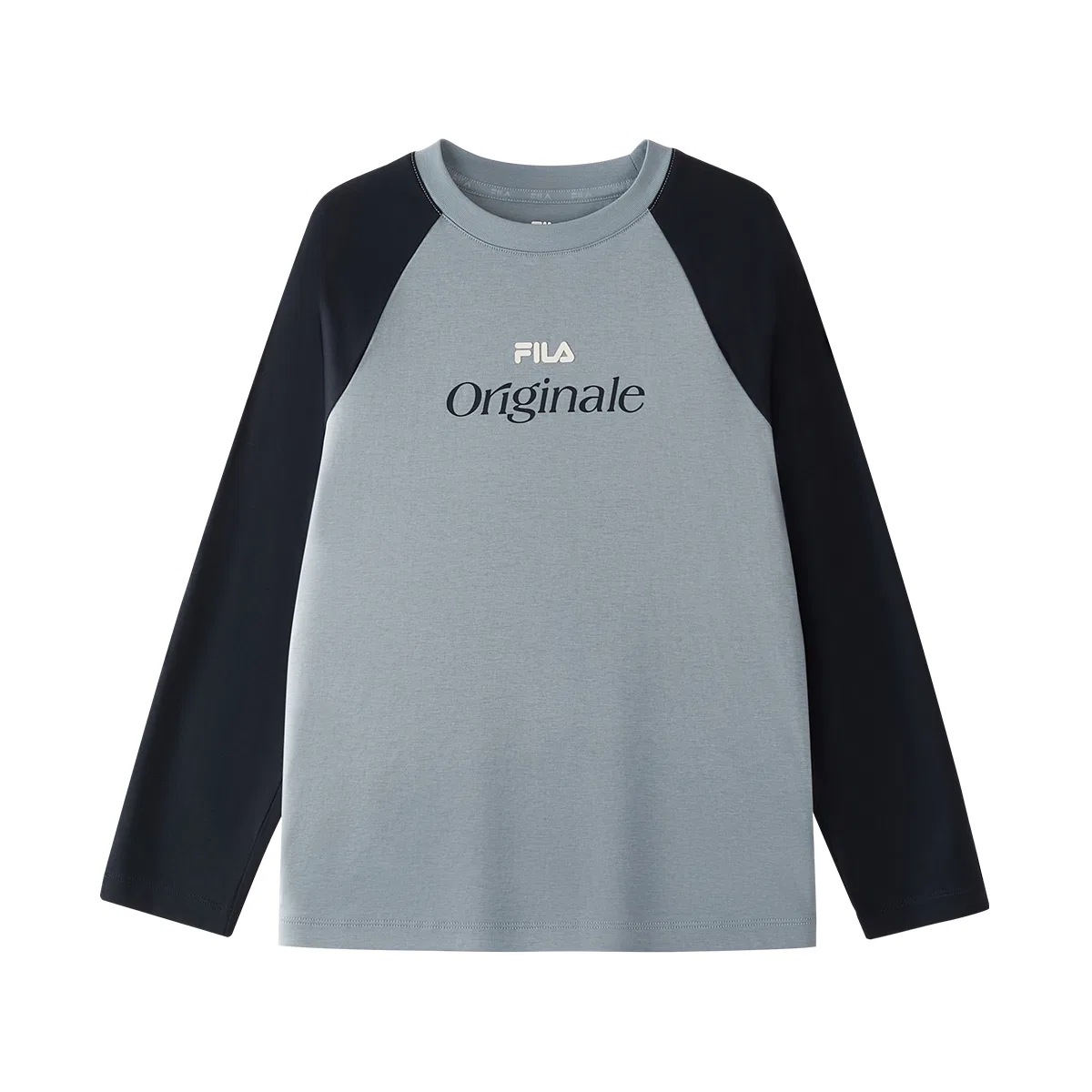 Футболка с круглым вырезом, тонкая стрейч, FILA KIDS, Foot Carbon Gray