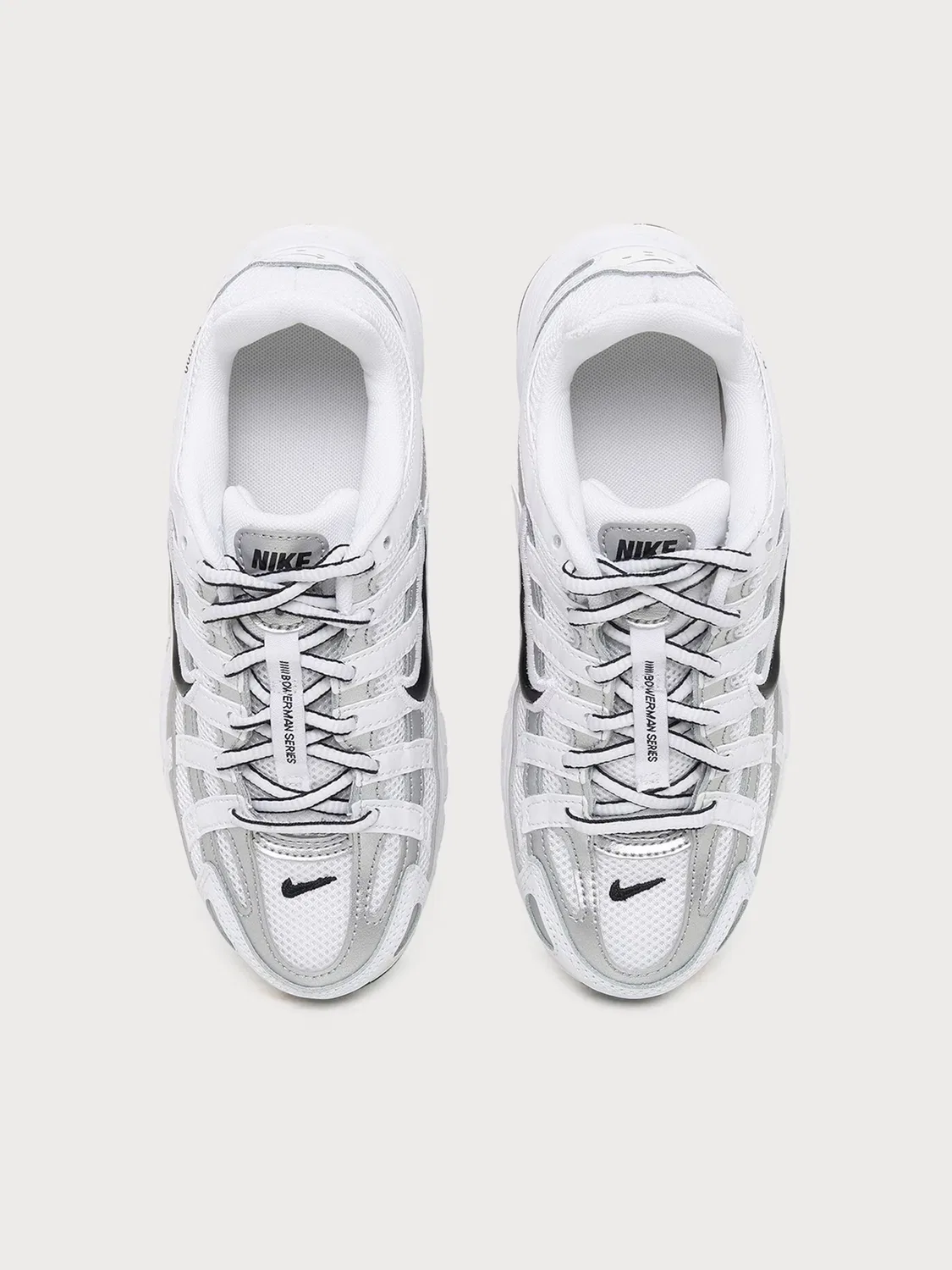 Кроссовки Nike Sportswear P-6000 белого цвета — фото 3