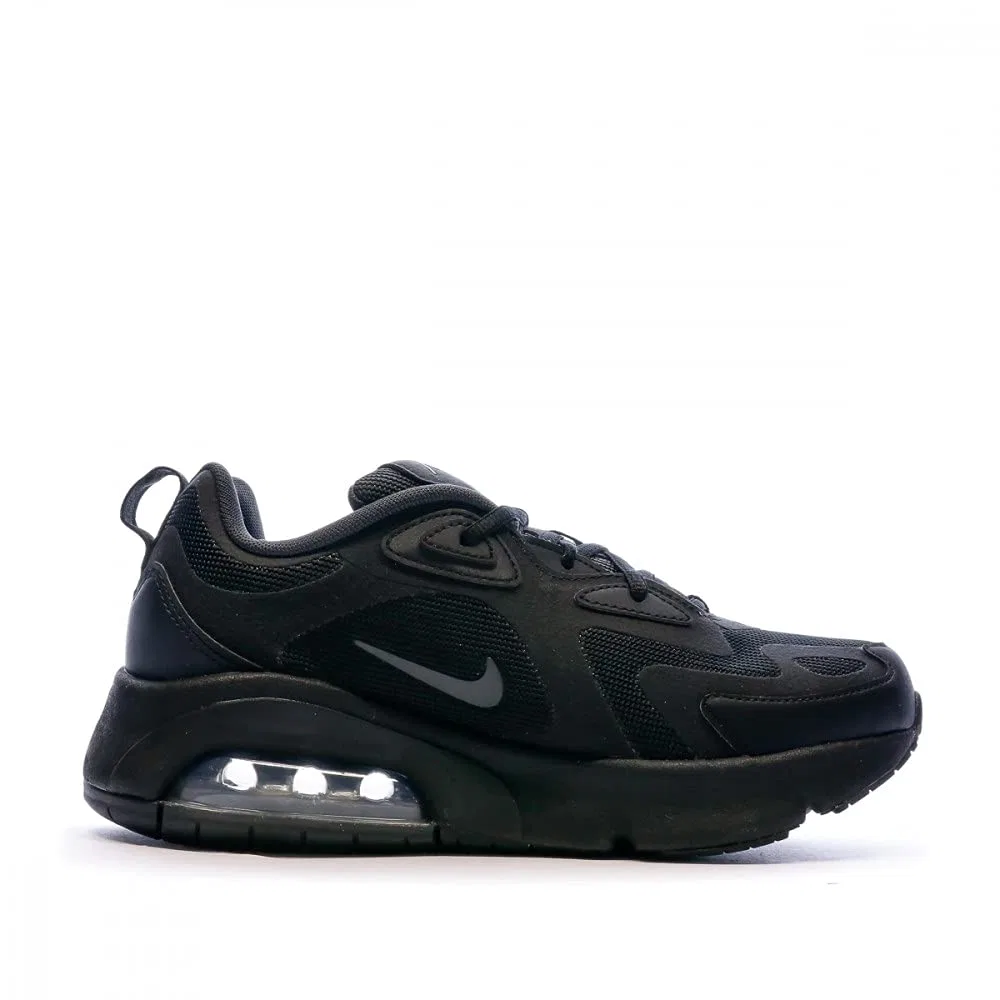 Детские кроссовки для мальчиков с максимальной амортизацией NIKE Air Max 200 (GS) NIKE, Black Anthracite — фото 2