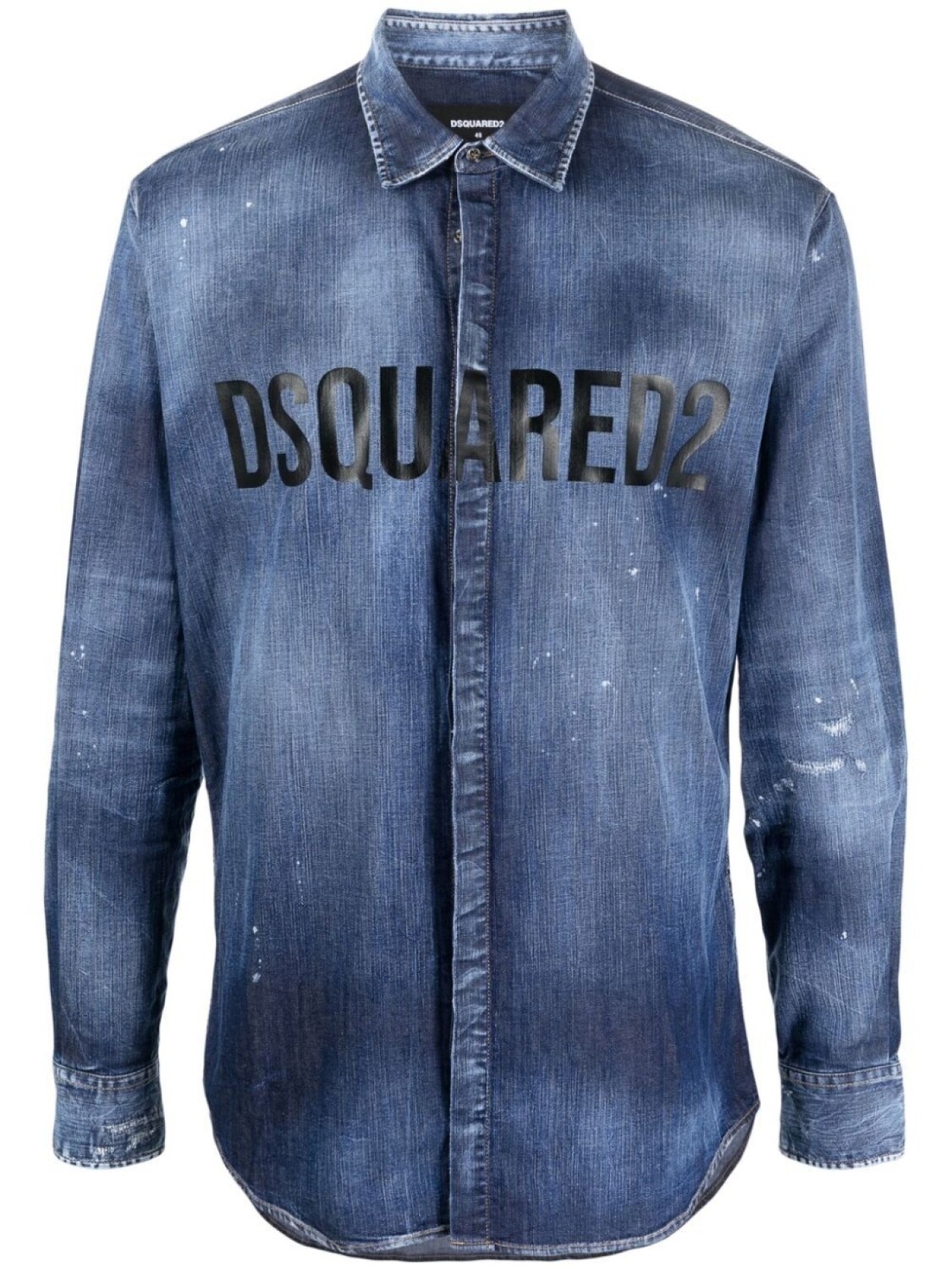 

DSQUARED2 джинсовая рубашка на пуговицах, синий