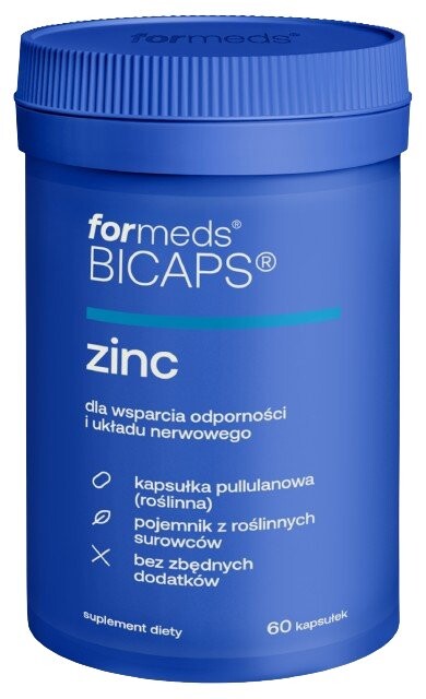 

ForMeds, BICAPS ZINC, Цинк + Медь, Биологически активная добавка, 60 капсул Inna Marka