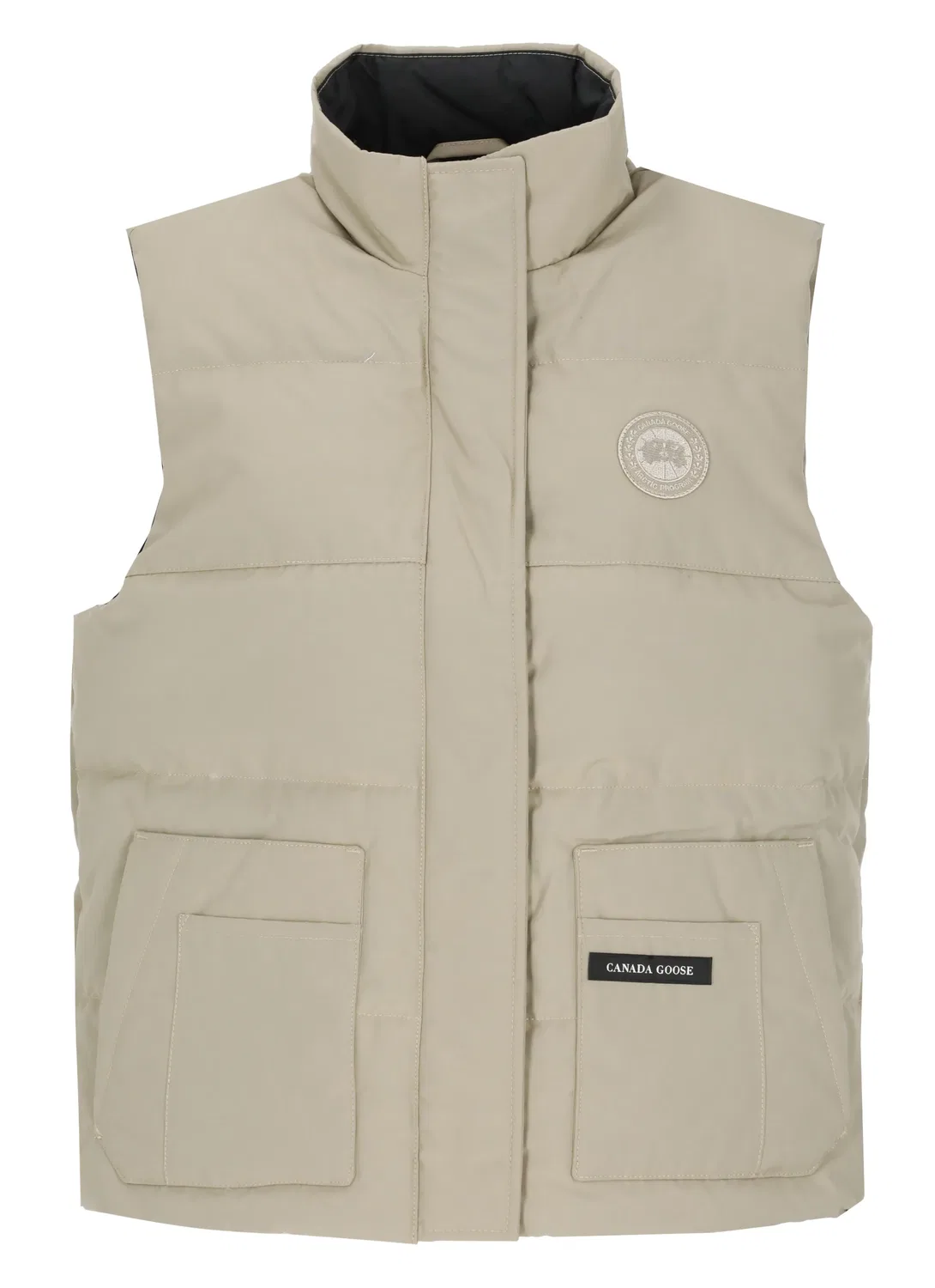 Женский утепленный жилет без рукавов с высоким воротом Canada Goose, Neutrals