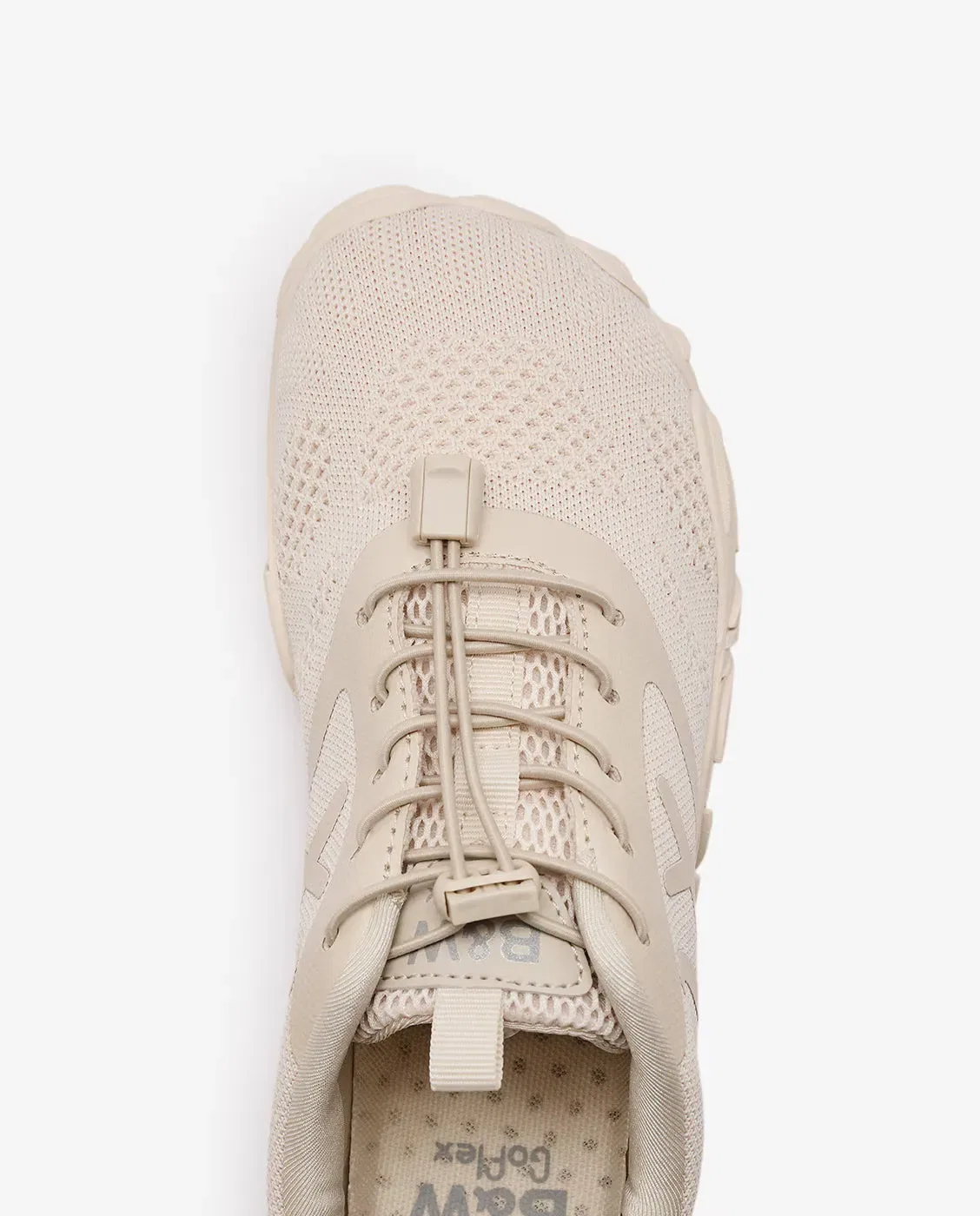 Детские кроссовки для девочек с гибкой подошвой Goflex Barefoot Conguitos, Beige — фото 4