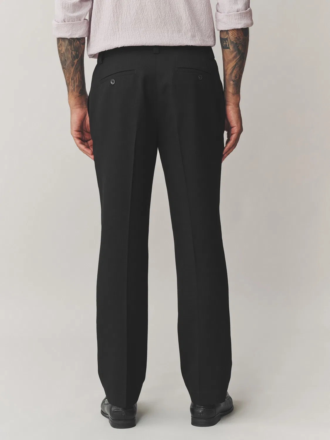 Брюки Regular Fit, текстурированная ткань Next, черный — фото 2