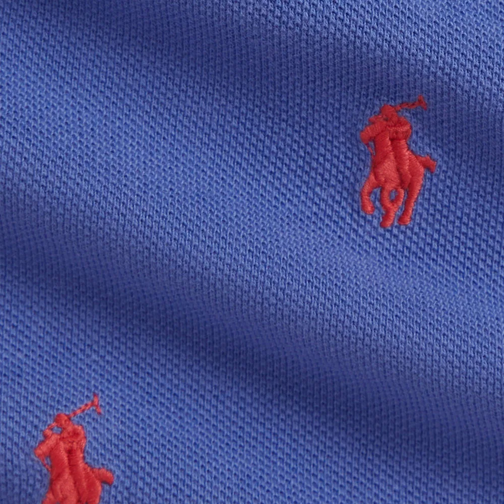 Детское поло для мальчиков хлопковое Polo Ralph Lauren, Blue — фото 4